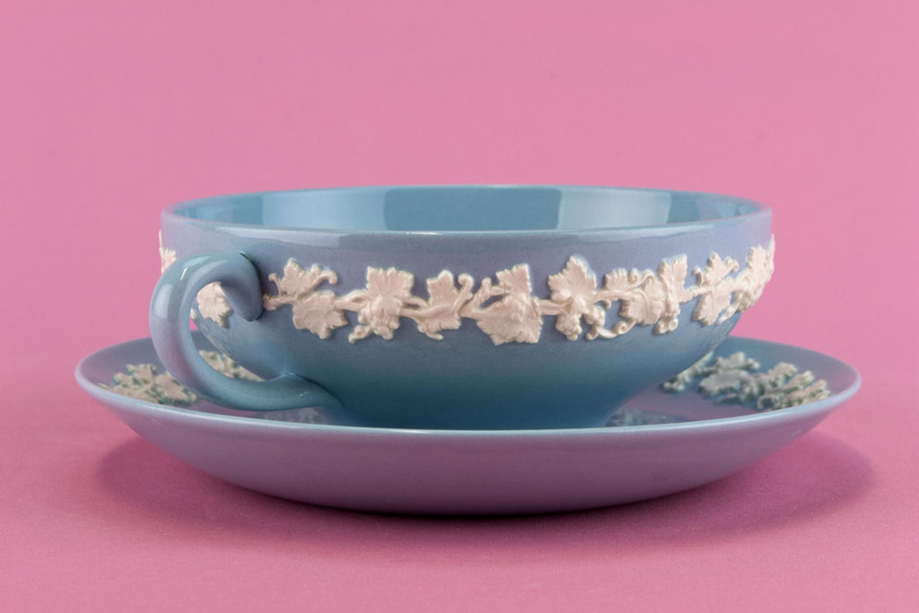 Wedgwood Queens Ware Soup Bowl & Plate