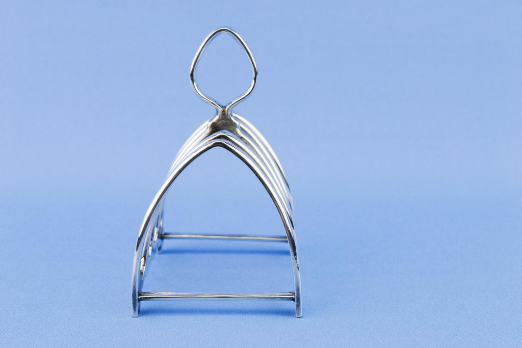 Mappin & Webb Silver Plated Toast Rack, English 1930s