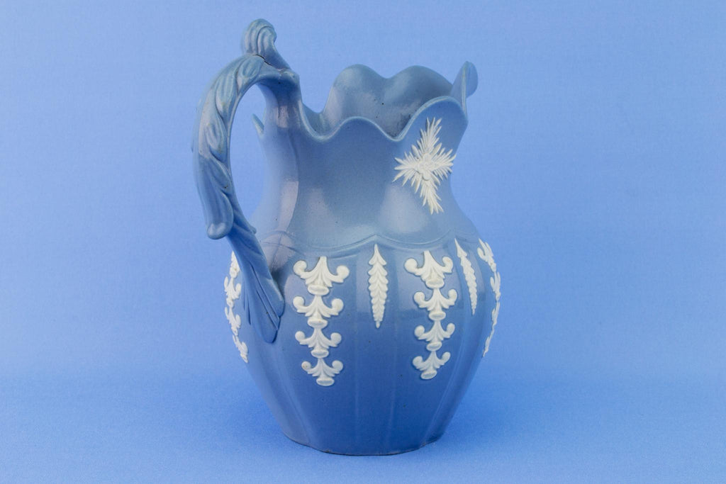 Blue Jasperware Jug, English 1820s