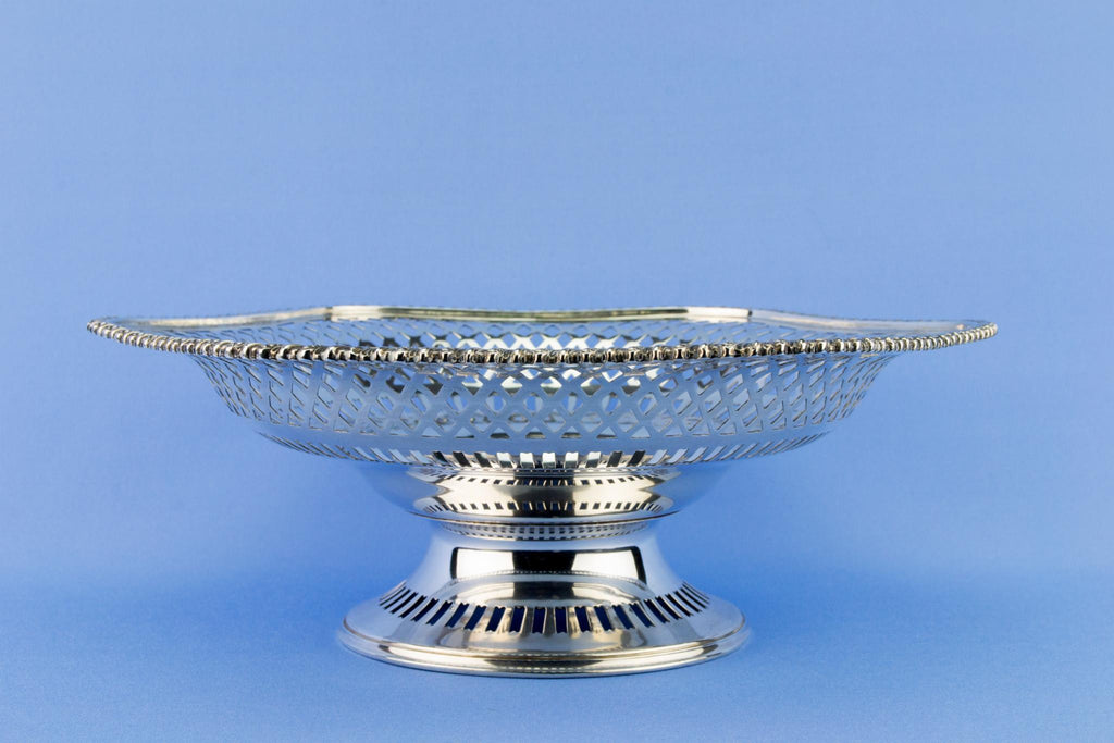 Sterling Silver Traditional Serving Bowl, English 1909