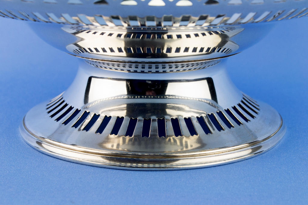 Sterling Silver Traditional Serving Bowl, English 1909