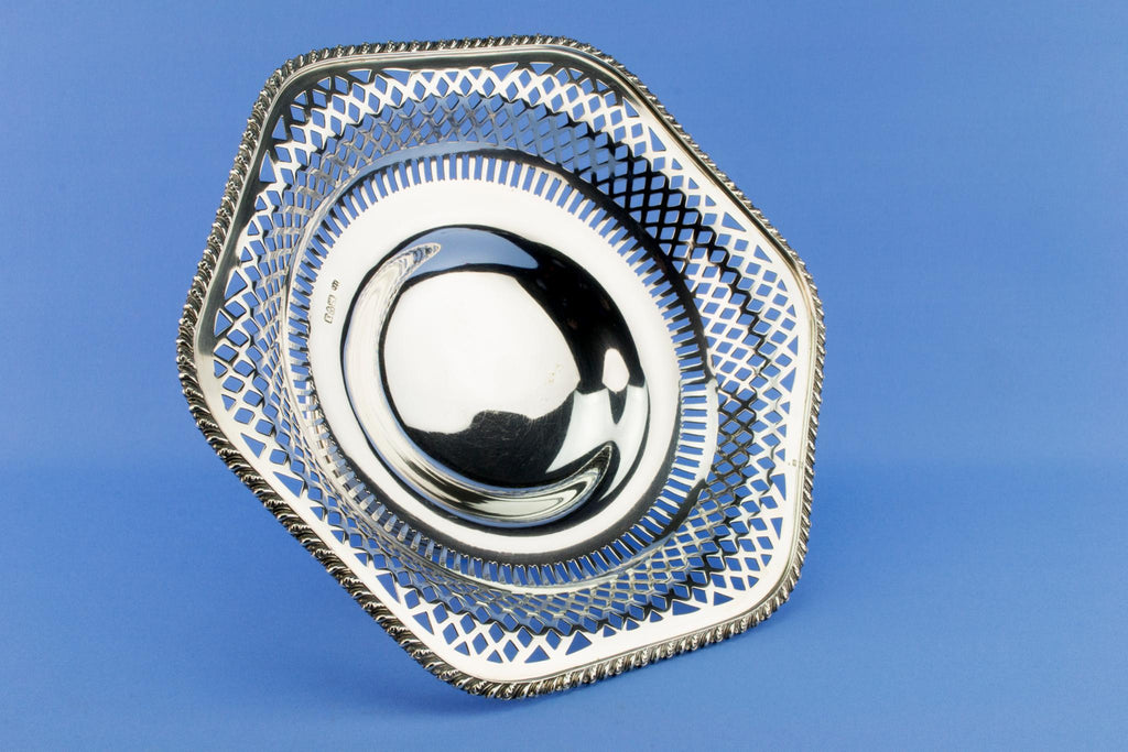 Sterling Silver Traditional Serving Bowl, English 1909