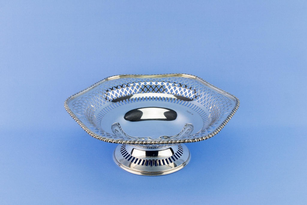 Sterling Silver Traditional Serving Bowl, English 1909