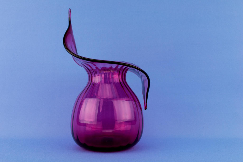 Jack In The Pulpit Glass Vase, English 19th Century