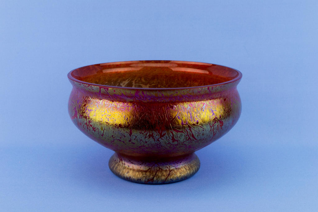 Royal Brierley Orange Glass Bowl