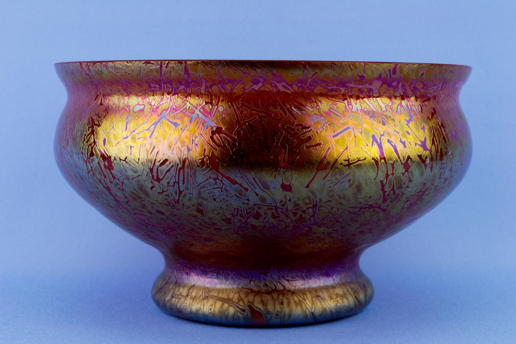 Royal Brierley Orange Glass Bowl