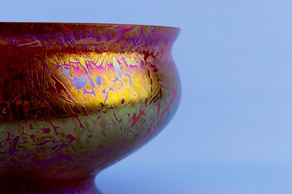 Royal Brierley Orange Glass Bowl