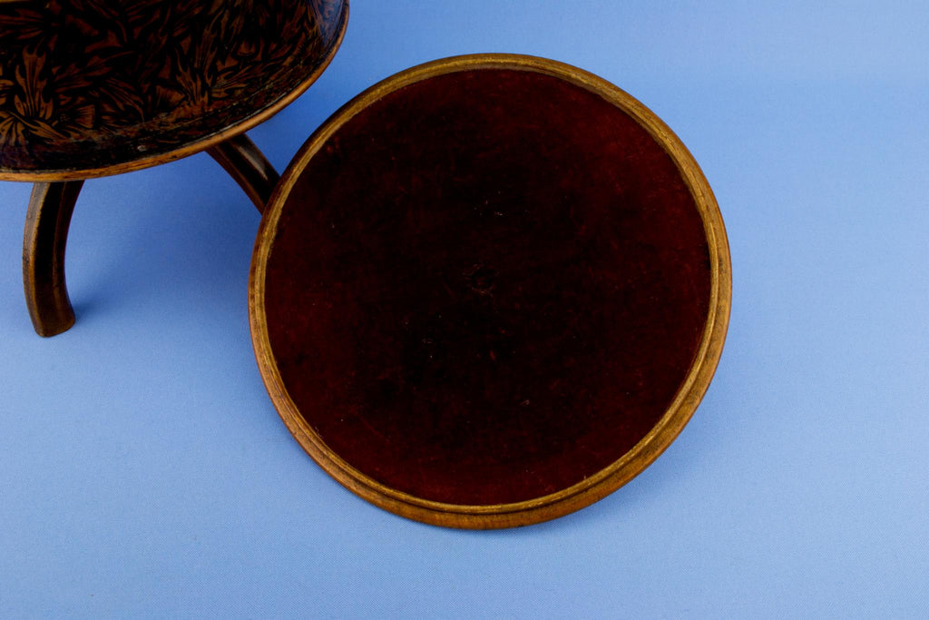 Penwork Wooden Box on Stand, English Circa 1830