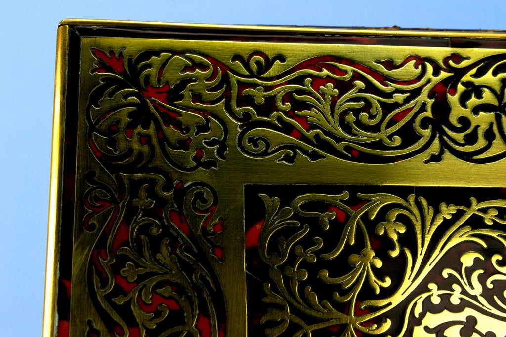 Tortoiseshell & Brass Boulle Work Writing Pad, English Circa 1830