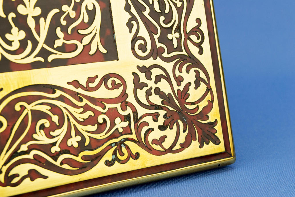 Tortoiseshell & Brass Boulle Work Writing Pad, English Circa 1830