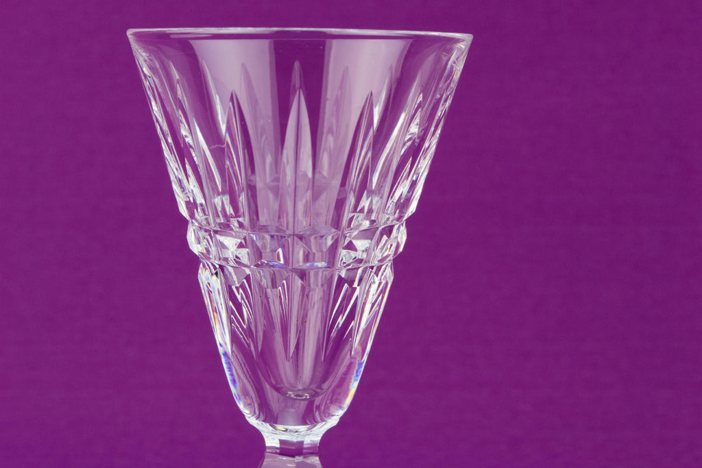 6 Cut Crystal Waterford Maeve Wine Glasses