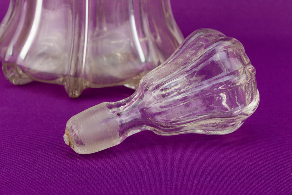 Newcastle Pillar Wine Decanter, English 19th Century