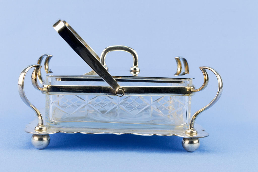 Arts & Crafts Butter Dish, English Early 1900s