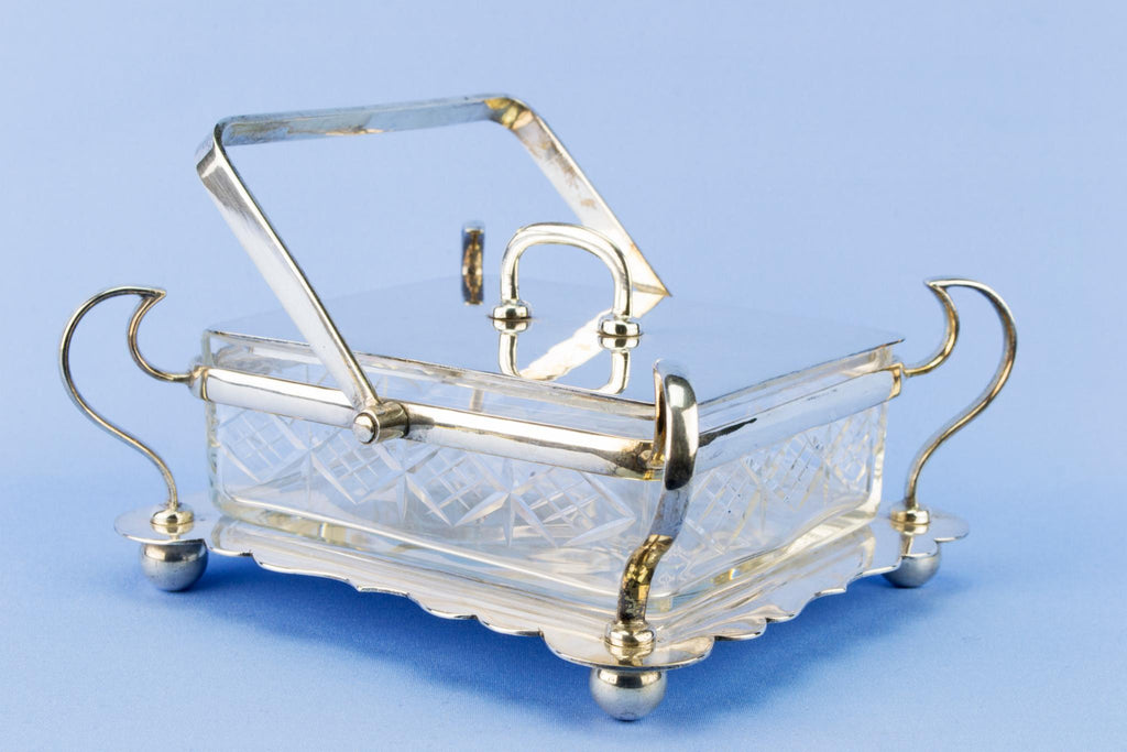Arts & Crafts Butter Dish, English Early 1900s