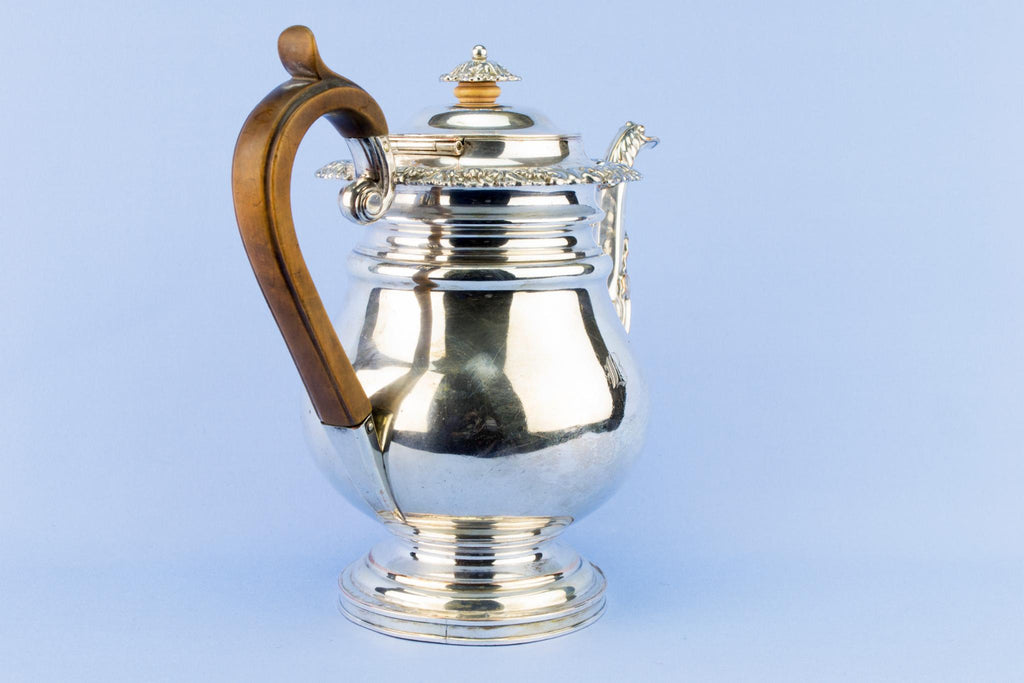 Large Silver Plated Teapot, English Circa 1820