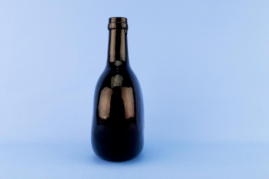 Blown Glass Flask Carafe, English Early 1800s