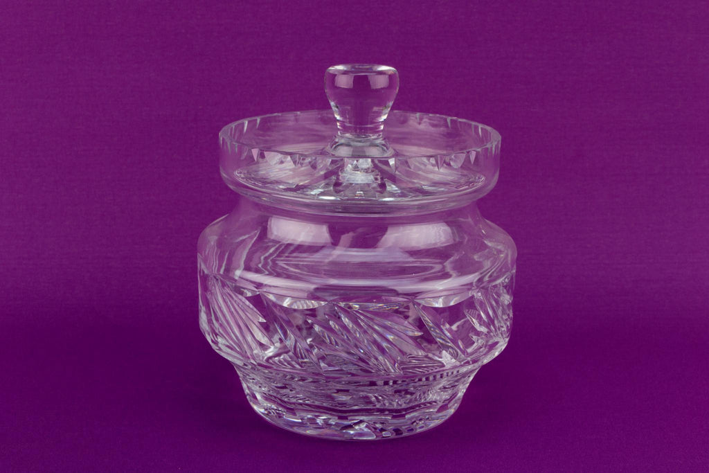 Cut Glass Ice Bucket with Lid