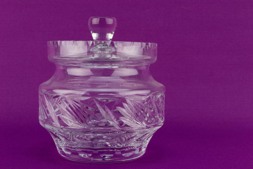 Cut Glass Ice Bucket with Lid