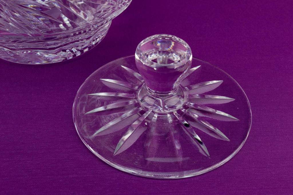 Cut Glass Ice Bucket with Lid