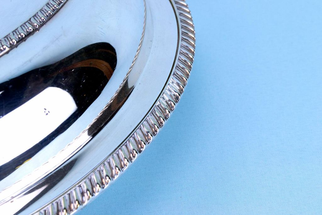 Silver Plated Edwardian Serving Dish, English Early 1900s