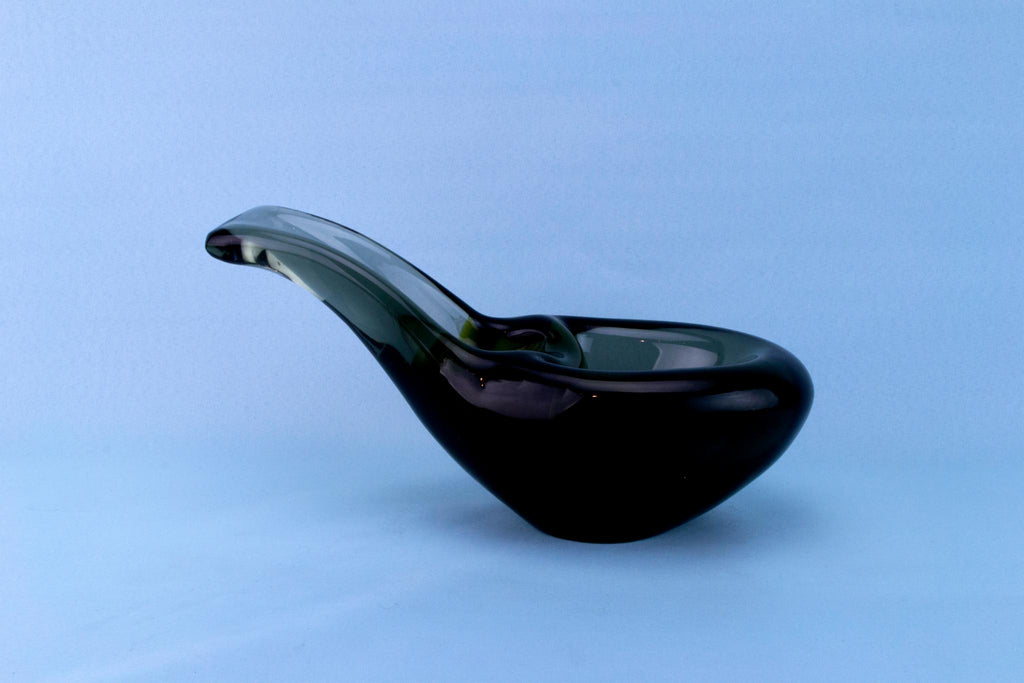 Murano Green & Grey Glass Bowl