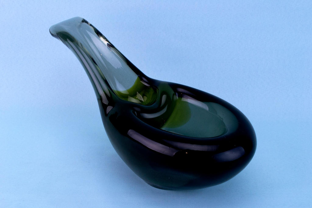 Murano Green & Grey Glass Bowl