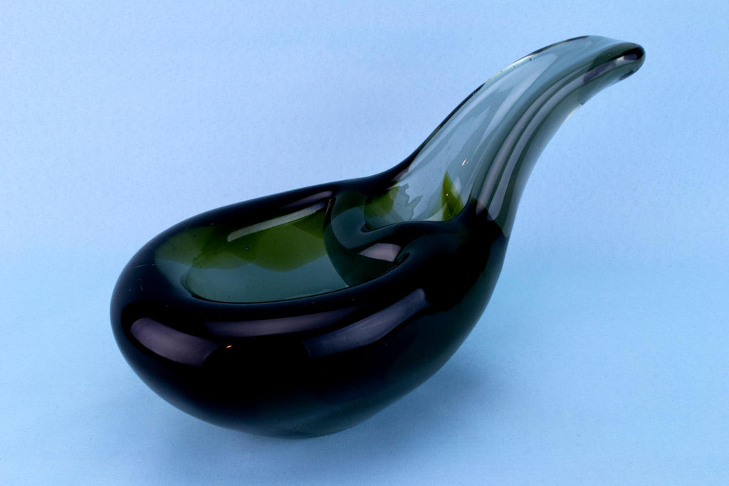 Murano Green & Grey Glass Bowl