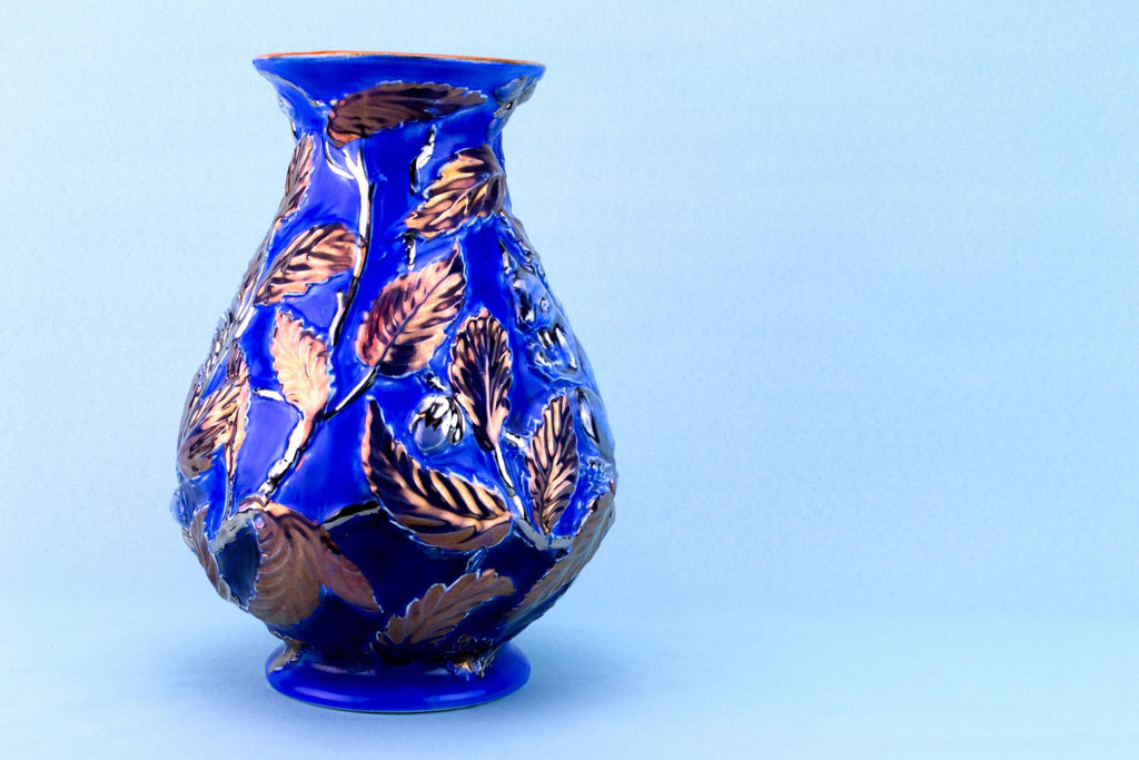 Art Deco Squirrel Vase, English 1930s