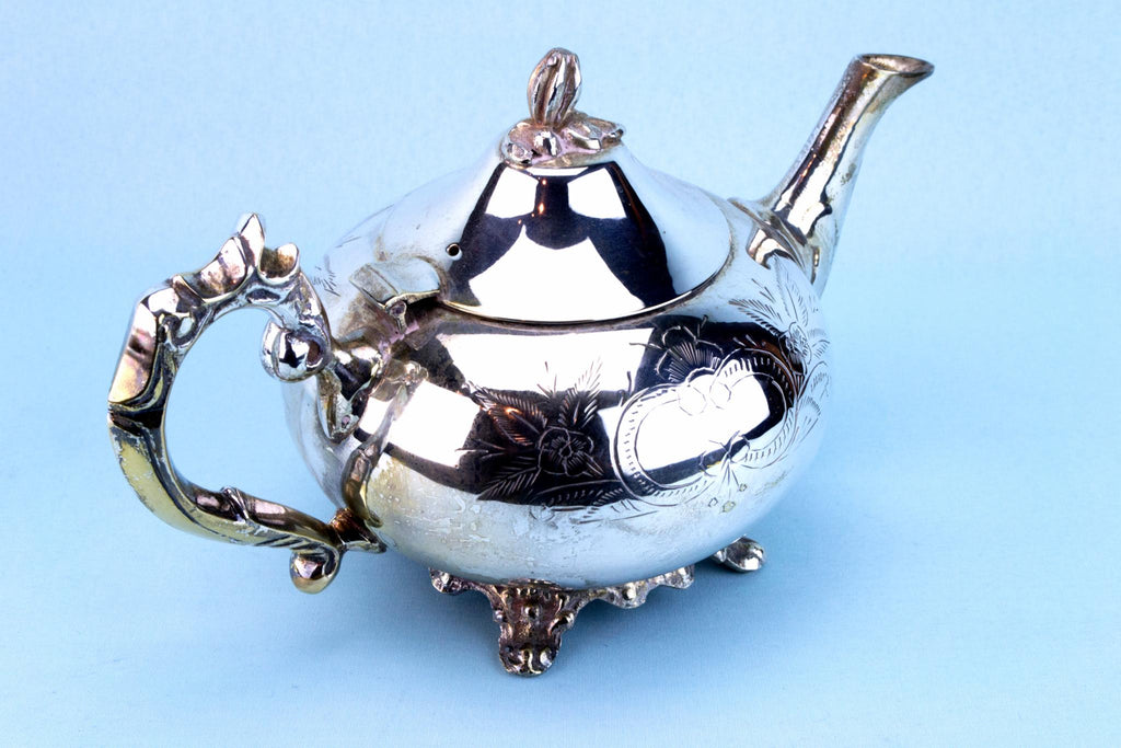 Silver Plated tea and Coffee Set, English 1960s