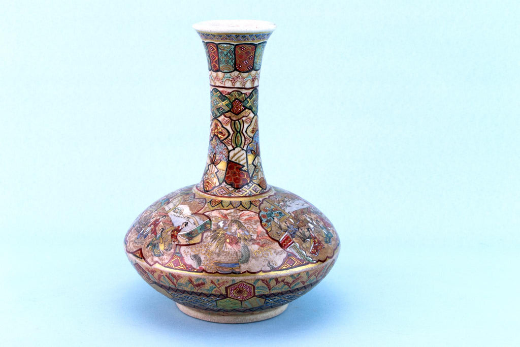 Satsuma Pottery Vase, Japanese 19th Century