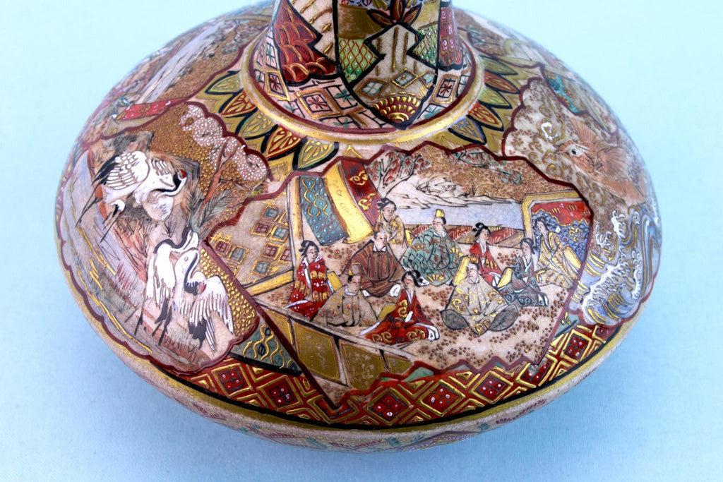 Satsuma Pottery Vase, Japanese 19th Century