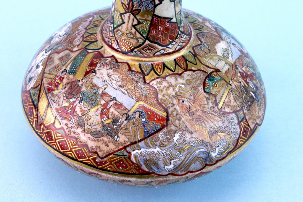 Satsuma Pottery Vase, Japanese 19th Century