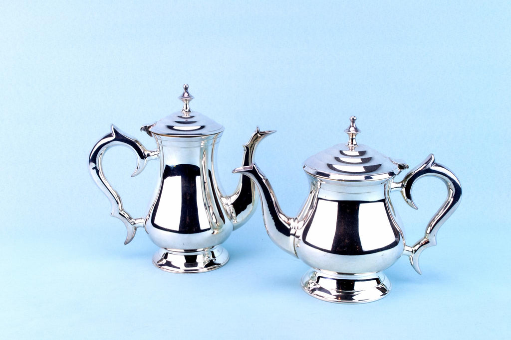 Silver Plated Tea and Coffee Set on Tray
