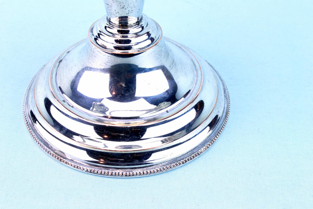 Silver Plated Candelabra, English Mid 20th Century