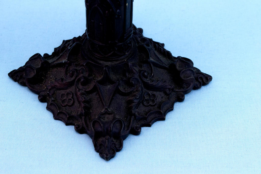 Gothic Revival Candlesticks, English Mid 19th Century