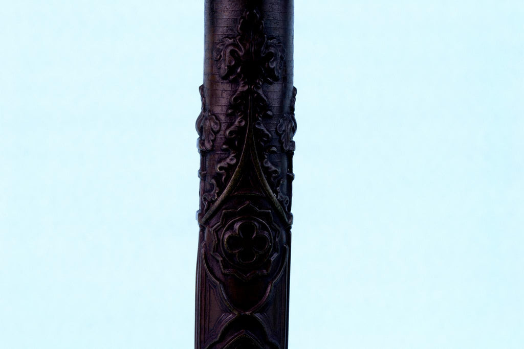 Gothic Revival Candlesticks, English Mid 19th Century