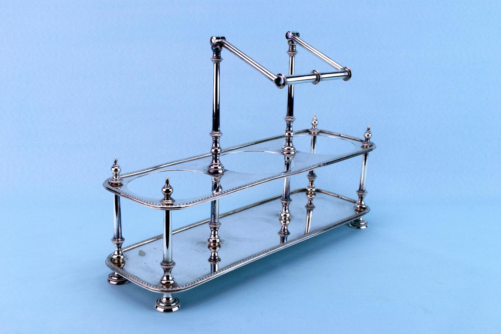 Silver Plated Arts & Crafts Wine Carrier, English 19th Century
