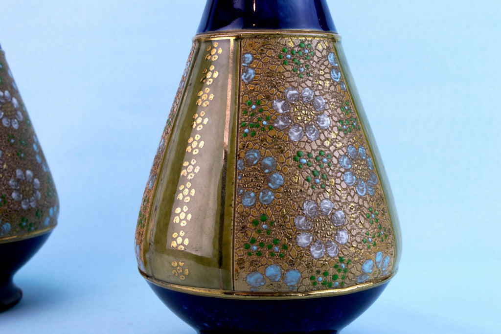 2 Royal Doulton Vases, English Early 1900s