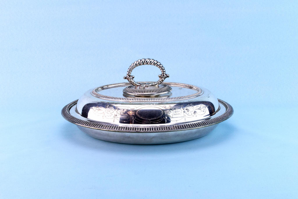 Serving Bowl by Walker & Hall, English 19th Century