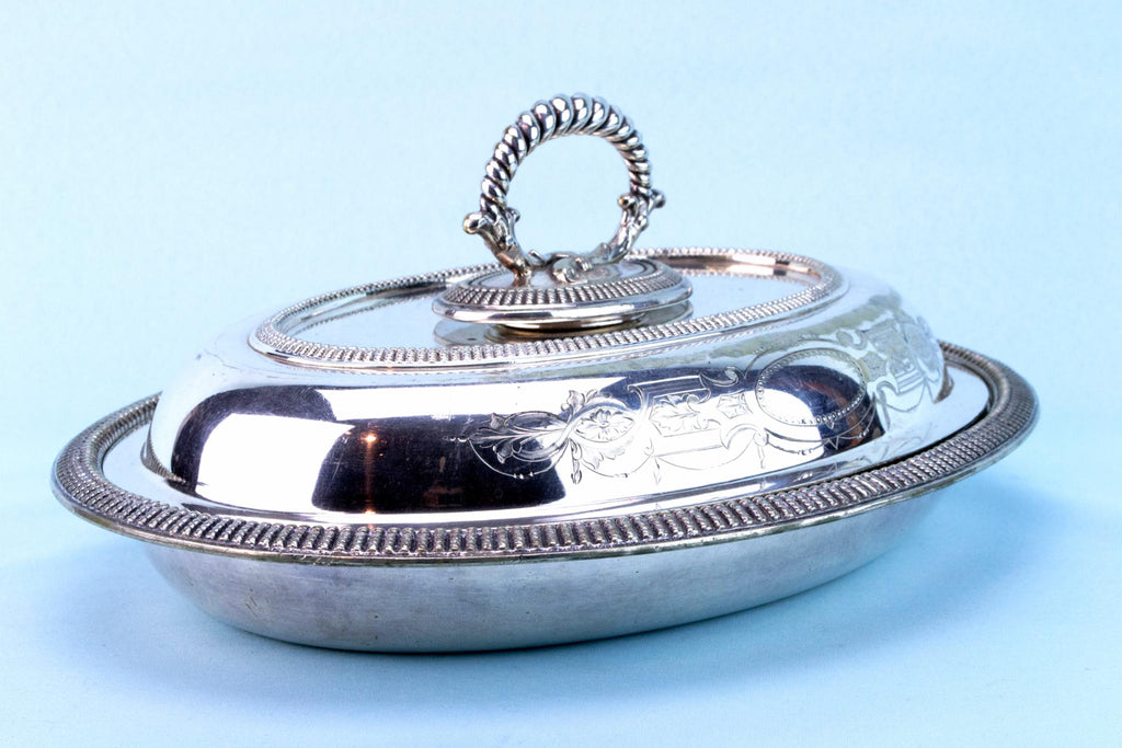 Serving Bowl by Walker & Hall, English 19th Century