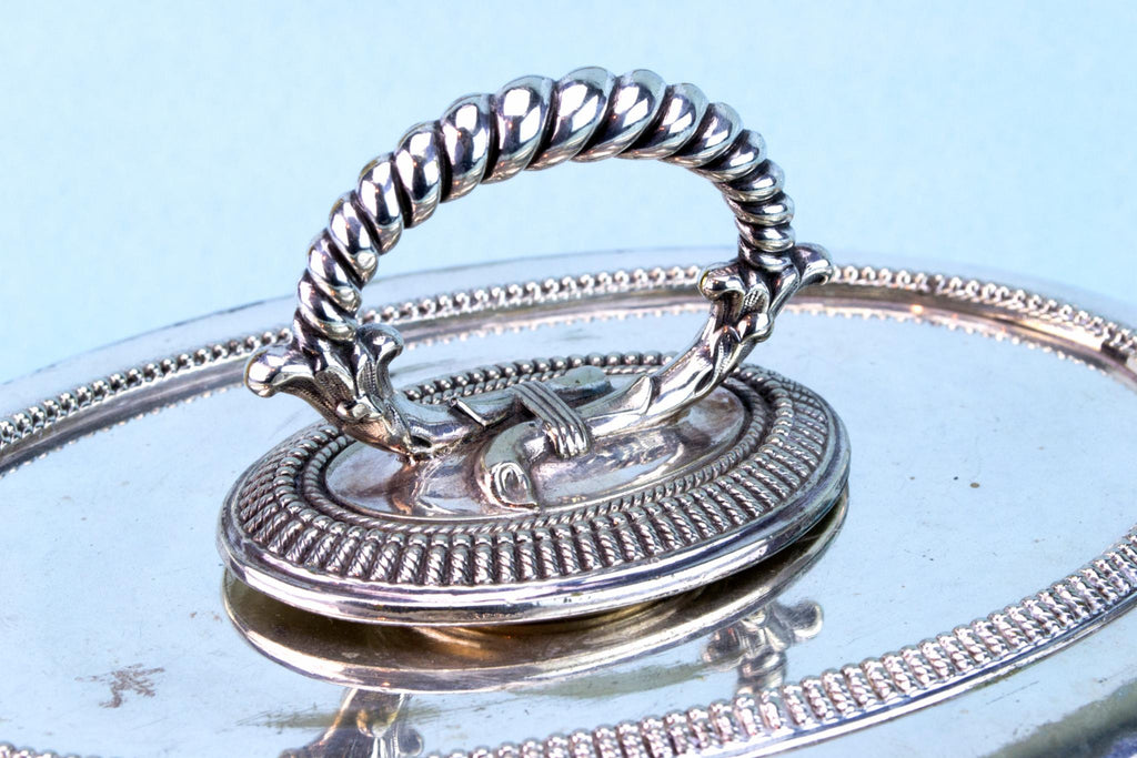 Serving Bowl by Walker & Hall, English 19th Century