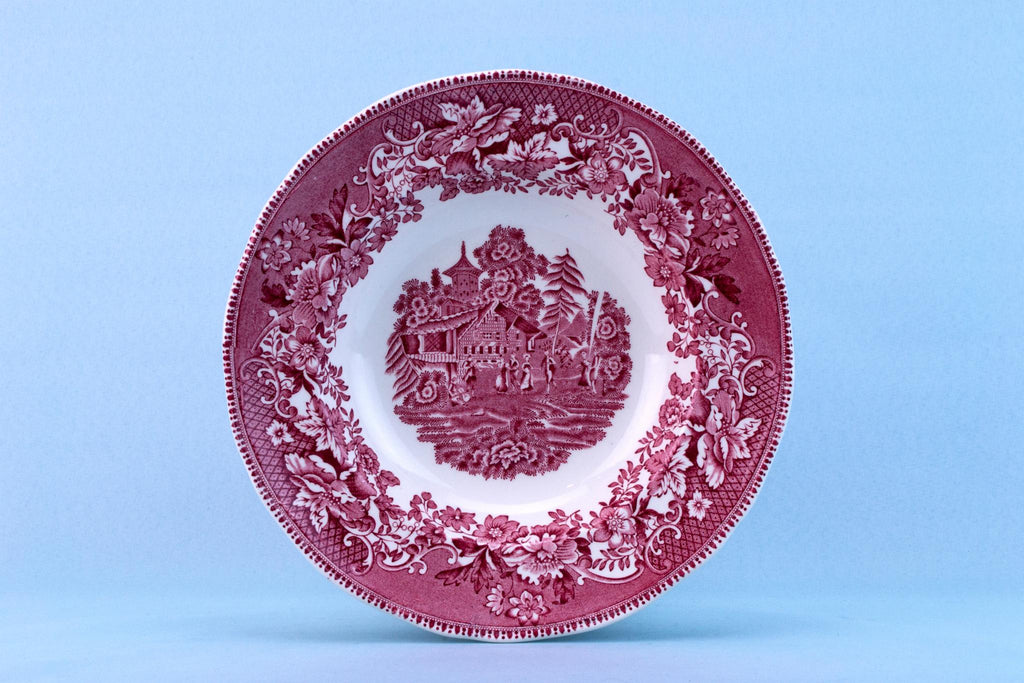 Avon Cottage Red Bowl by Enoch Wedgwood