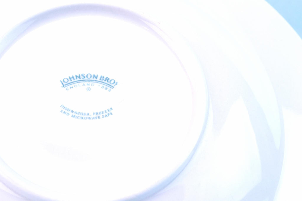 6 Blue and White Bowls by Johnson Brothers