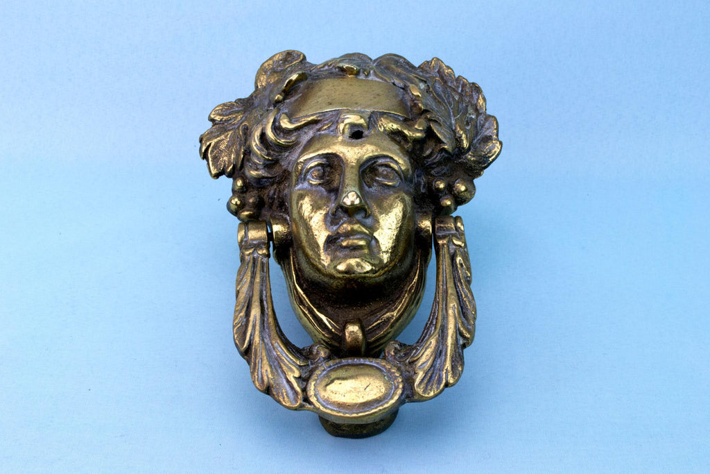 Heavy Bronze Door Knocker, French Circa 1900