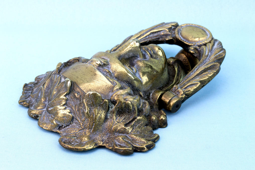 Heavy Bronze Door Knocker, French Circa 1900