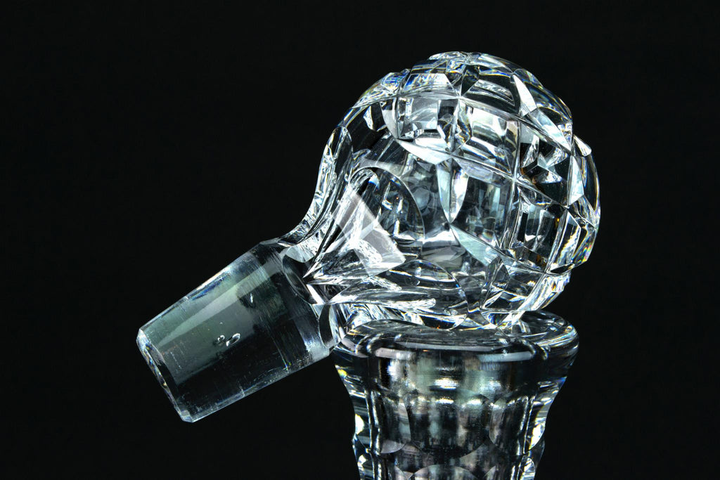 Cut Glass Heavy Ship Decanter