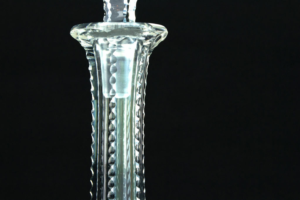 Crystal Glass Decanter, English Circa 1900