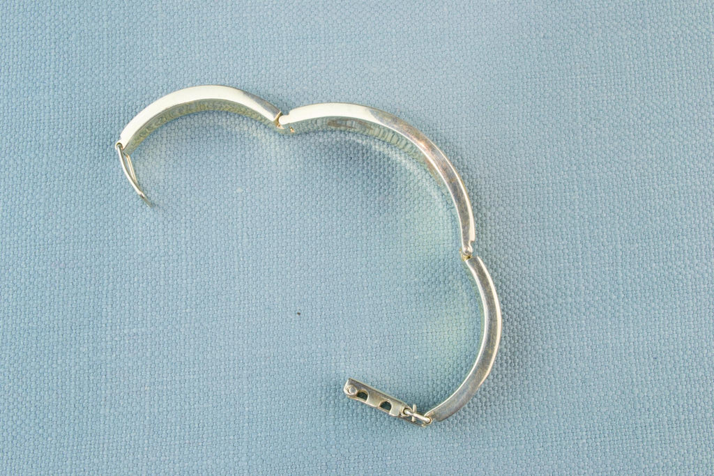 Three Piece Bracelet in Amber and Silver