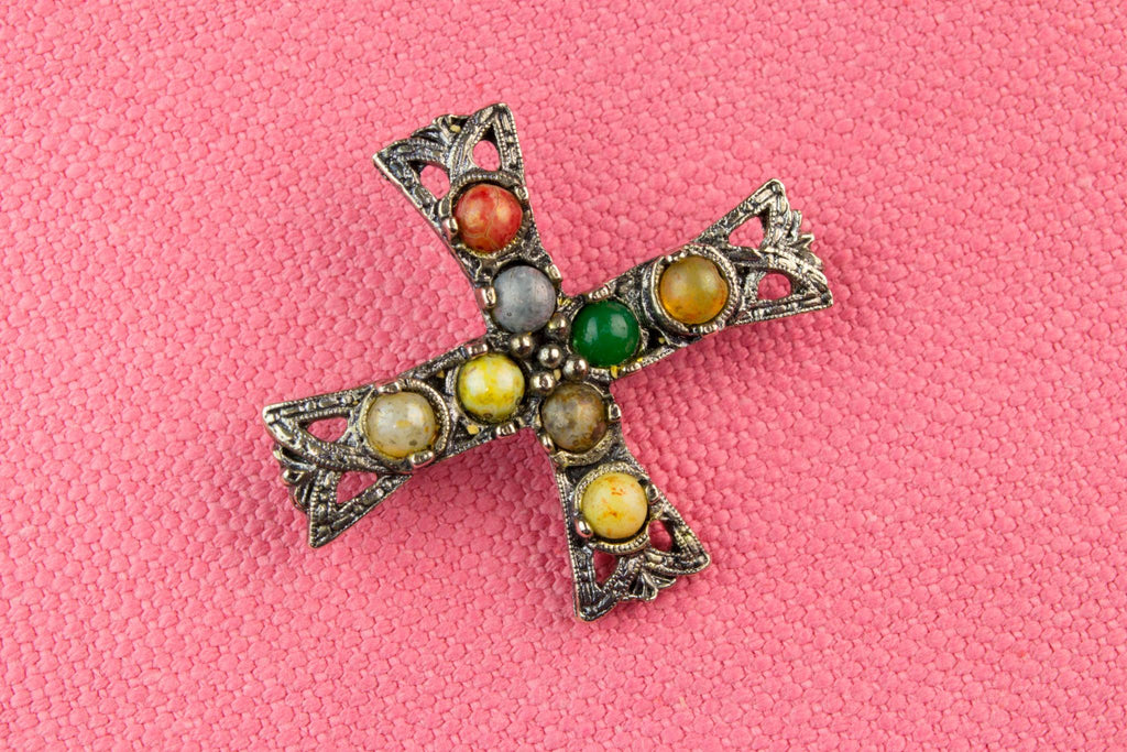 Cross Shaped Brooch