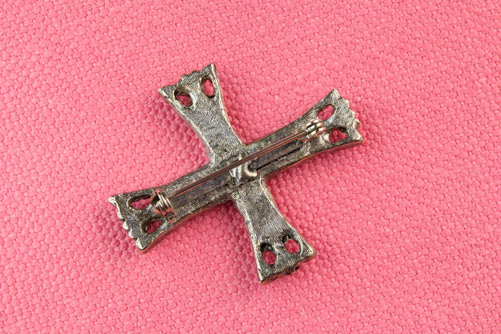 Cross Shaped Brooch